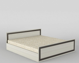 Кровать двуспальная КР-103, Тиса-мебель