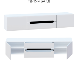 Тумба ТВ навесная Бьянко, Світ меблів